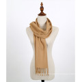 Top fashion unique design plain wool scarf